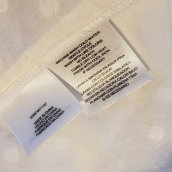 Jones New York Swiss Dot Shirt - size L - Picture 8 of 11